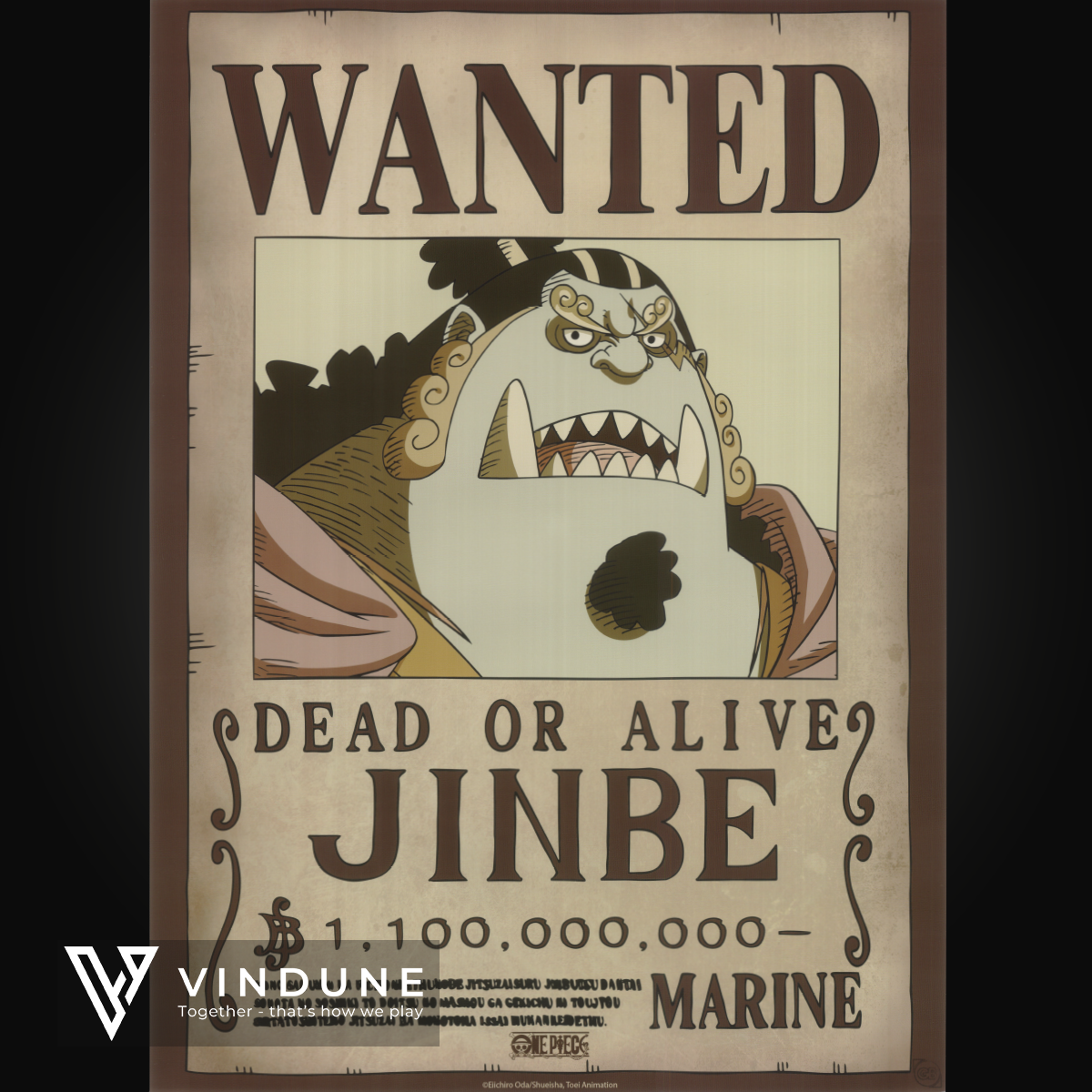 ONE PIECE - Poster 52x38 - Wanted Jinbe Wano
