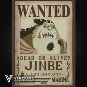 ONE PIECE - Poster 52x38 - Wanted Jinbe Wano