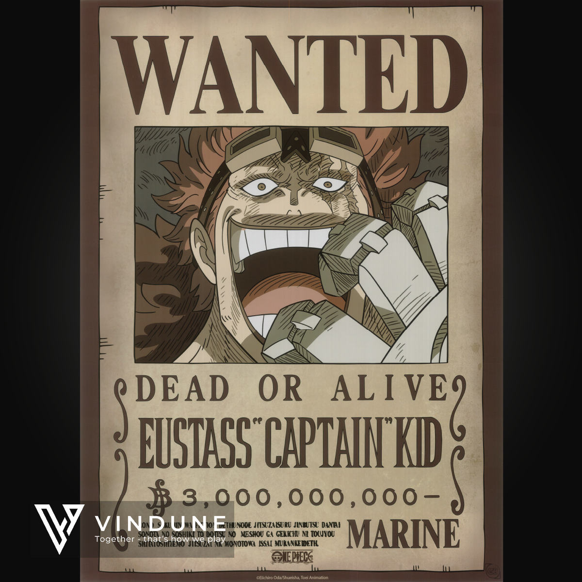 ONE PIECE - Poster 52x38 - Wanted Captain Kid Wano
