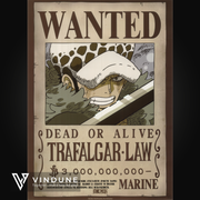 ONE PIECE - Poster 52x38 - Wanted Trafalgar Law Wano