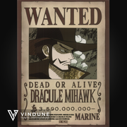 ONE PIECE - Poster 52x38 - Wanted Dracule Mihawk Wano