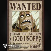 ONE PIECE - Poster 52x38 - Wanted Usopp Wano