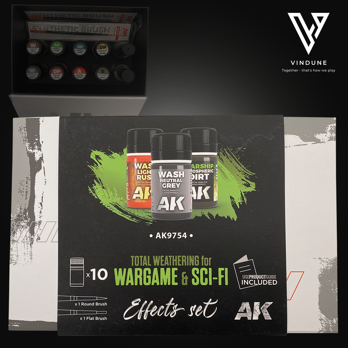 Wash-Set - Total Weathering Set for Wargame & Sci-Fi - von AK-Interactive