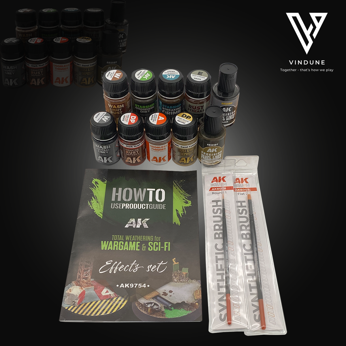 Wash-Set - Total Weathering Set for Wargame & Sci-Fi - von AK-Interactive