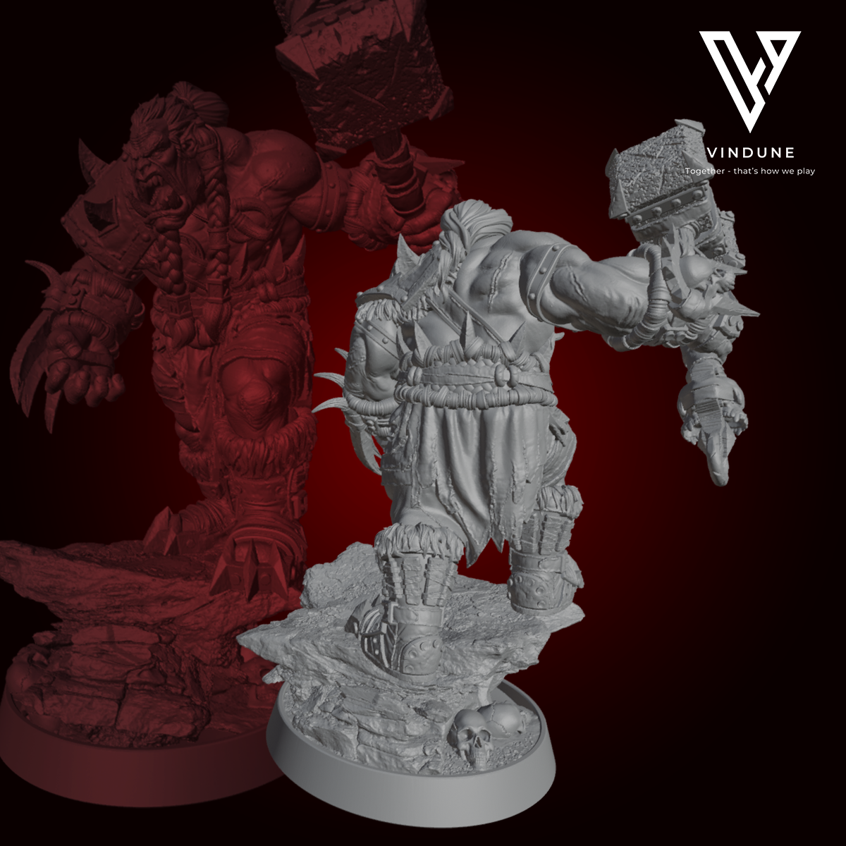 Ork - Söldner der Leere (Zweitung Blutnagel) (Orc / Mercanary) - aus der Reihe Mercenaries of the Void von Daybreak Miniatures