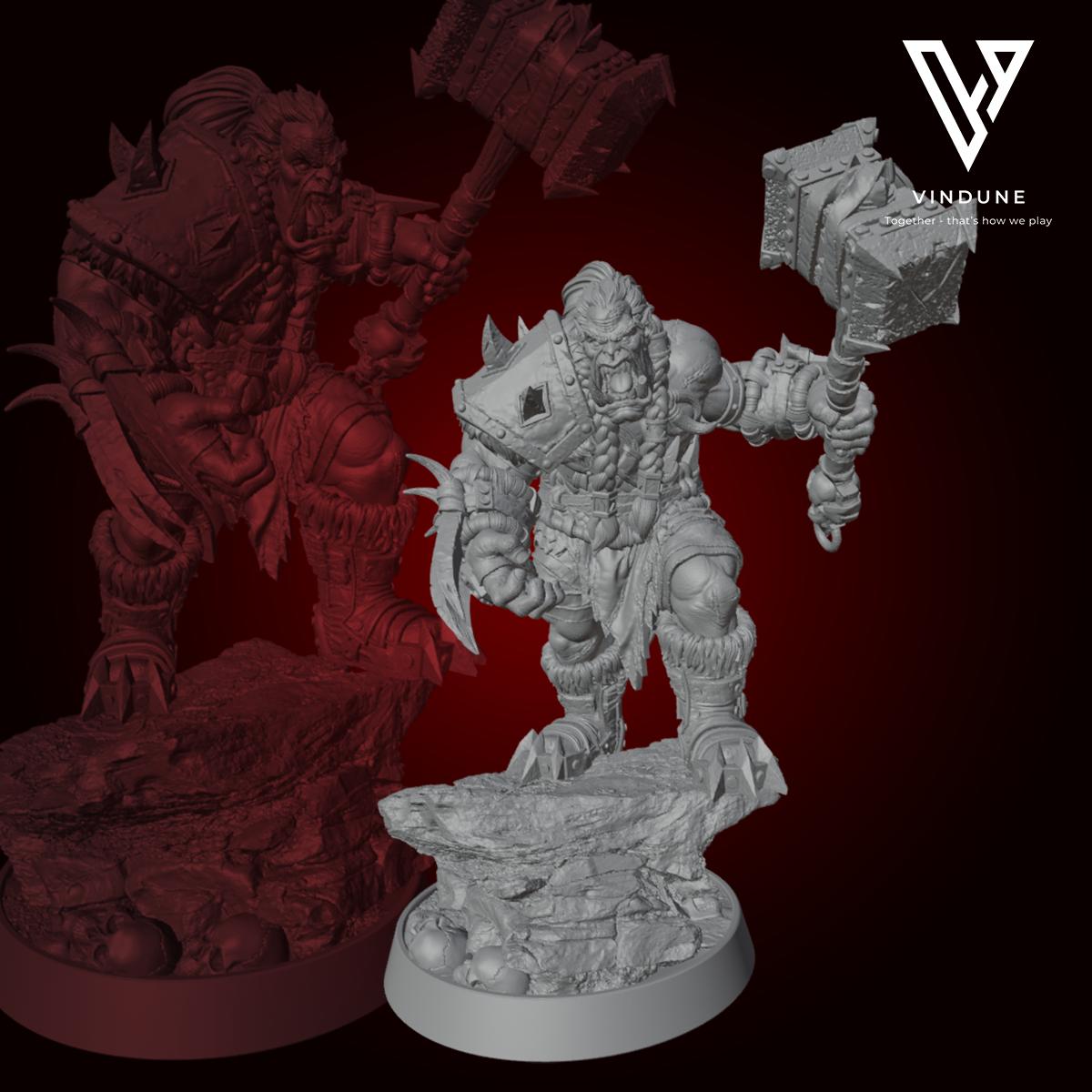 Ork - Söldner der Leere (Zweitung Blutnagel) (Orc / Mercanary) - aus der Reihe Mercenaries of the Void von Daybreak Miniatures