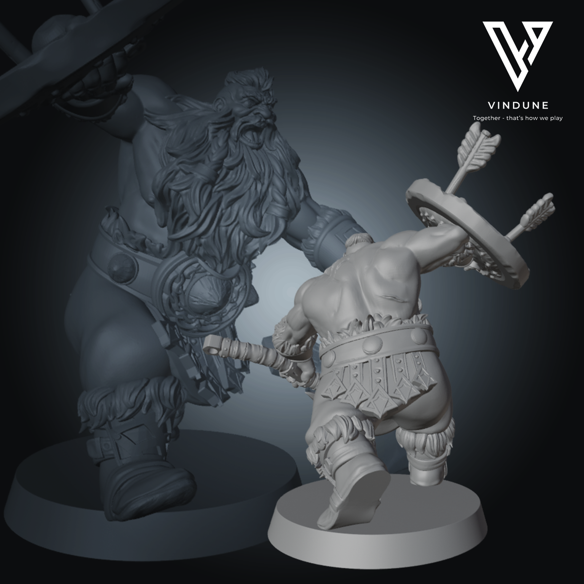 Zwerg (Barbaren-Zwerg) A-C - (Barbarian Dwarf) - von Dungeon Dog
