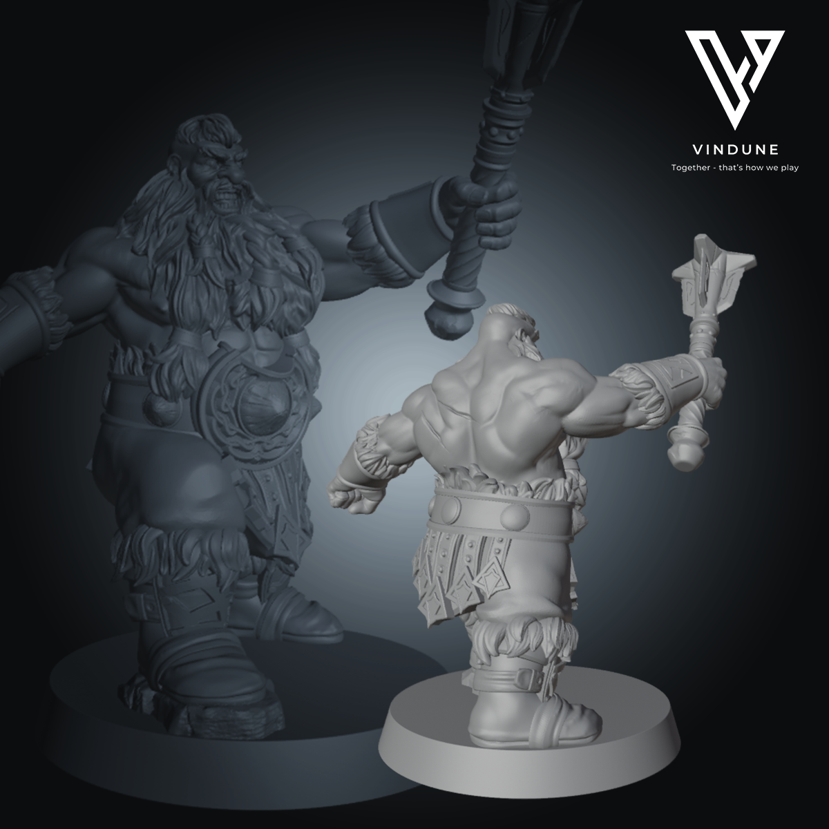 Zwerg (Barbaren-Zwerg) A-C - (Barbarian Dwarf) - von Dungeon Dog