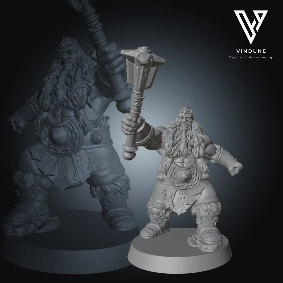 Zwergen Set (Barbaren-Zwerge) - (Dwarves Barbarian Set) - von Dungeon Dog
