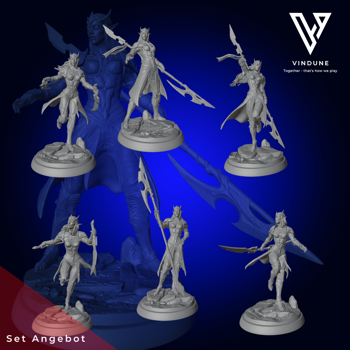 Elfen Kriegerinnen Set (Elven Warrior Set) - aus der Reihe The Young Blood von White Werewolf Tavern