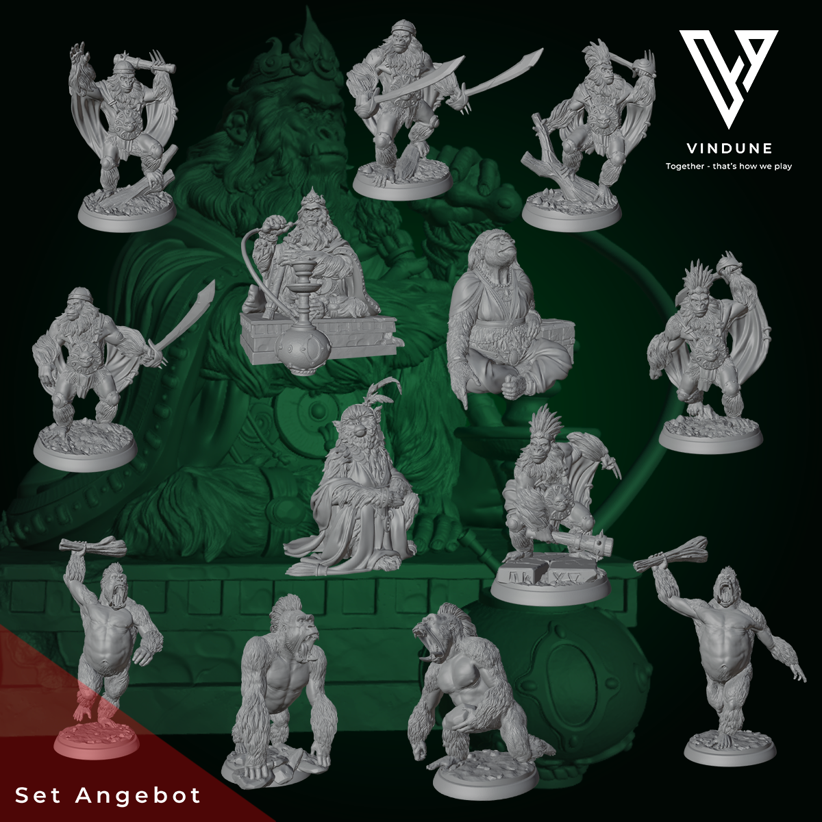 Affen Set (Monkey Set) - aus der Reihe Monkey Valley von White Werewolf Tavern