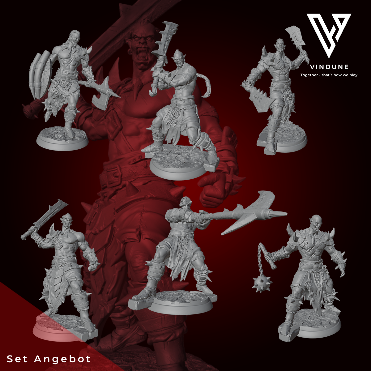 Ork Krieger Set (Orc Warriors Set) - von White Werewolf Tavern