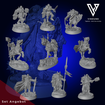 Paladin Set (Paladin Set) - aus der Reihe The Paladins of The Silver Lion von Daybreak Miniatures